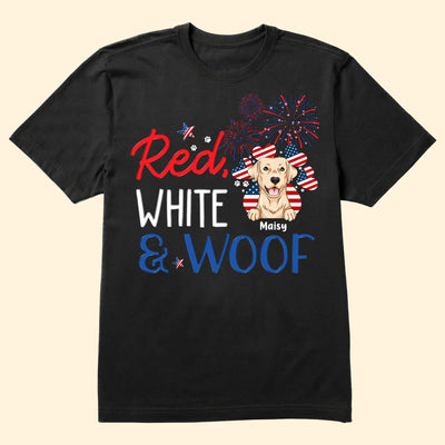 Red, White & Woof - Personalized Shirt