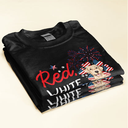 Red, White & Woof - Personalized Shirt