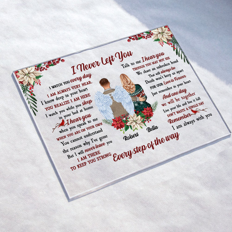 Remember I Am Always With You - Personalized Acrylic Plaque - Christmas, Memorial Gift For Family Members, Memory Loving, Dad, Mom, Grandparents