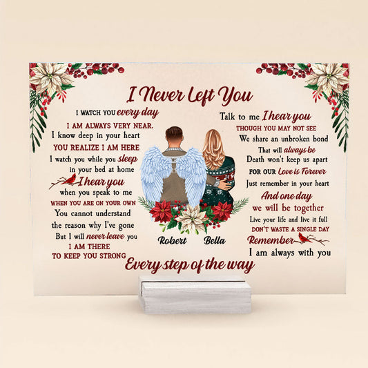 Remember I Am Always With You - Personalized Acrylic Plaque - Christmas, Memorial Gift For Family Members, Memory Loving, Dad, Mom, Grandparents