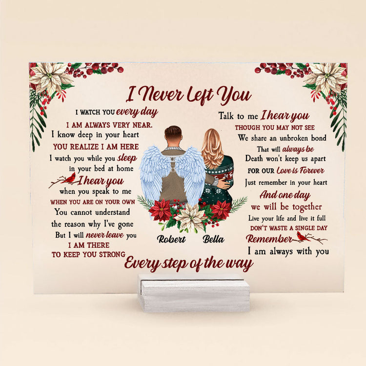 Remember I Am Always With You - Personalized Acrylic Plaque - Christmas, Memorial Gift For Family Members, Memory Loving, Dad, Mom, Grandparents