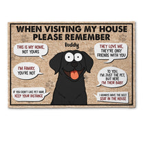 Remember When Visiting My House - Personalized Doormat