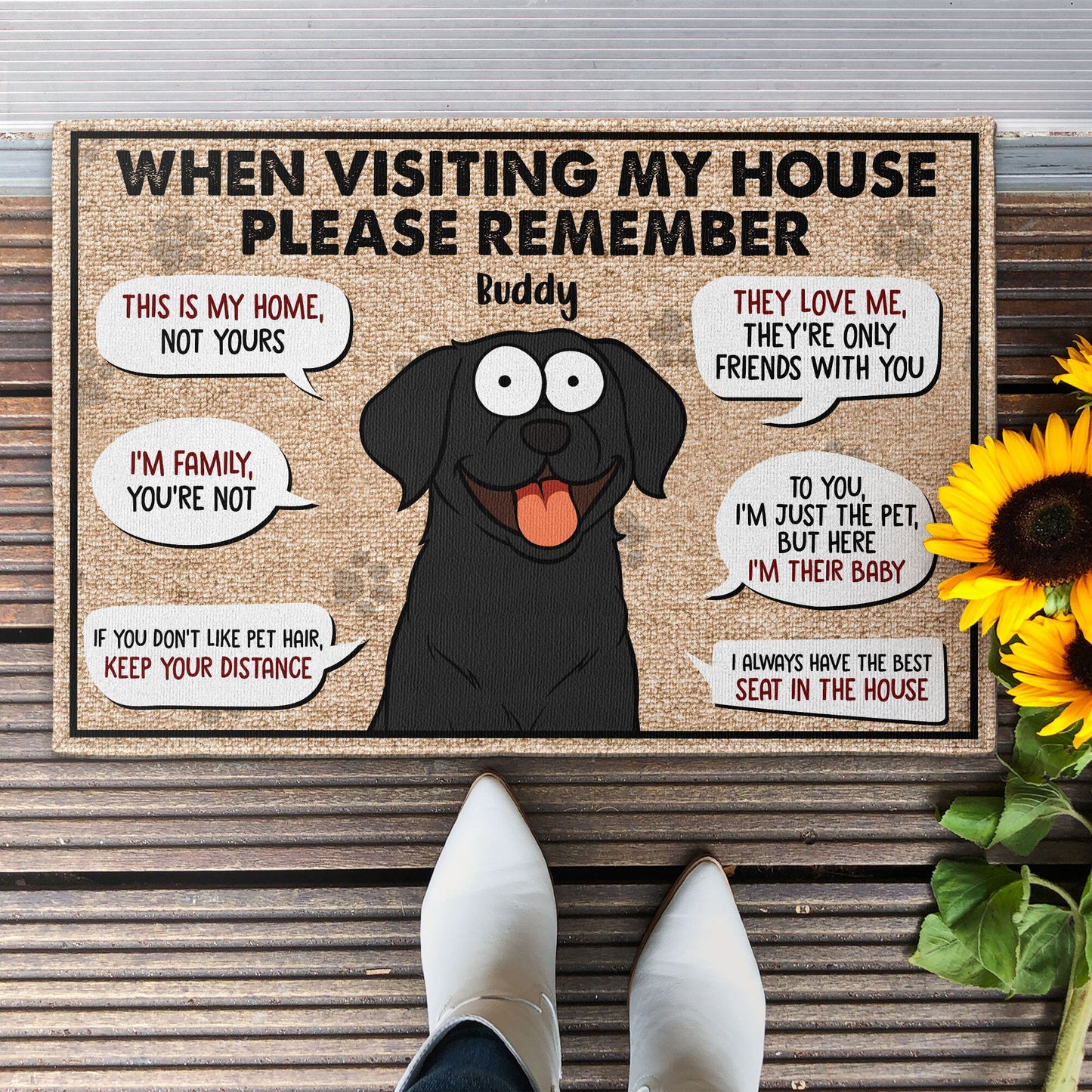 Remember When Visiting My House - Personalized Doormat