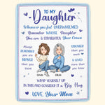 Remember Whose Daughter You Are - Personalized Blanket