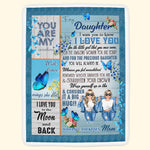 Remember Whose Daughter You Are - Personalized Blanket