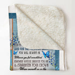 Remember Whose Daughter You Are - Personalized Blanket