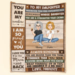 Remember You Are Braver Than You Think - Personalized Blanket - Christmas, New Year, Loving Gift Gift For Your Daughters, Your Sons, Your Baby Girl, Your Baby Boy, Grandkids