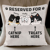 Reserved For Cat Version - Personalized Pocket Pillow