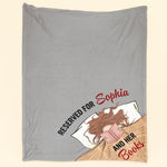 Reserved For Girl And Her Books - Personalized Blanket - Christmas Birthday Gift For Book Lovers, Daughter, Sister, Bestie