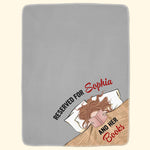 Reserved For Girl And Her Books - Personalized Blanket - Christmas Birthday Gift For Book Lovers, Daughter, Sister, Bestie