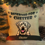 Reserved For My Cats And Dogs - Personalized Pillow - Birthday Gift For Dog And Cat Parents