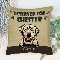 Reserved For My Cats And Dogs - Personalized Pillow - Birthday Gift For Dog And Cat Parents