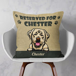 Reserved For My Cats And Dogs - Personalized Pillow - Birthday Gift For Dog And Cat Parents
