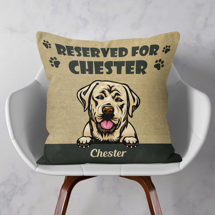 Reserved For My Cats And Dogs - Personalized Pillow - Birthday Gift For Dog And Cat Parents
