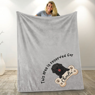 Reserved For My Dog - Personalized Blanket - Birthday Gift For Dog, Puppy