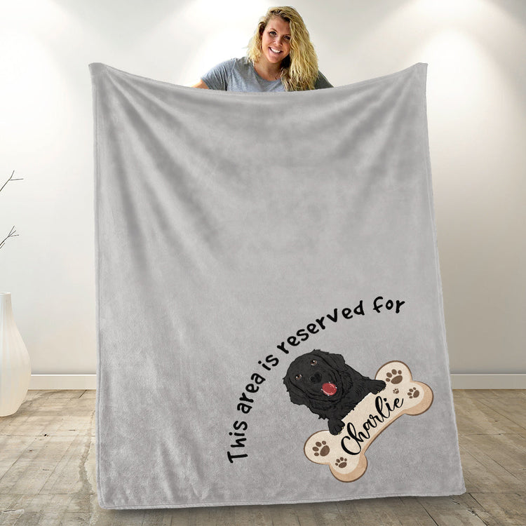 Reserved For My Dog - Personalized Blanket - Birthday Gift For Dog, Puppy