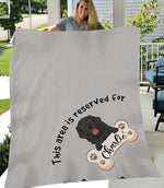 Reserved For My Dog - Personalized Blanket - Birthday Gift For Dog, Puppy