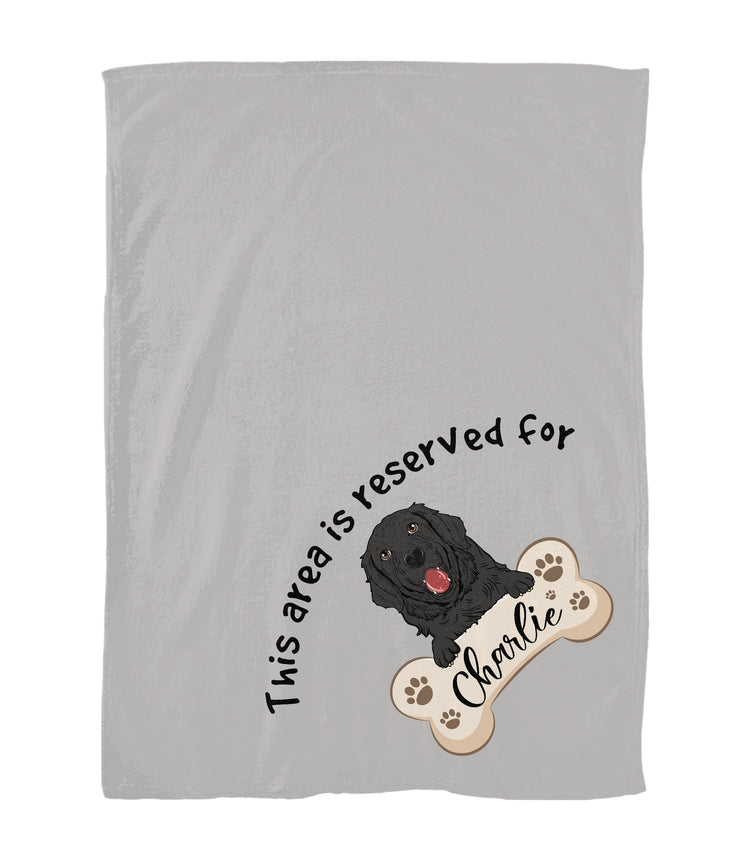 Reserved For My Dog - Personalized Blanket - Birthday Gift For Dog, Puppy