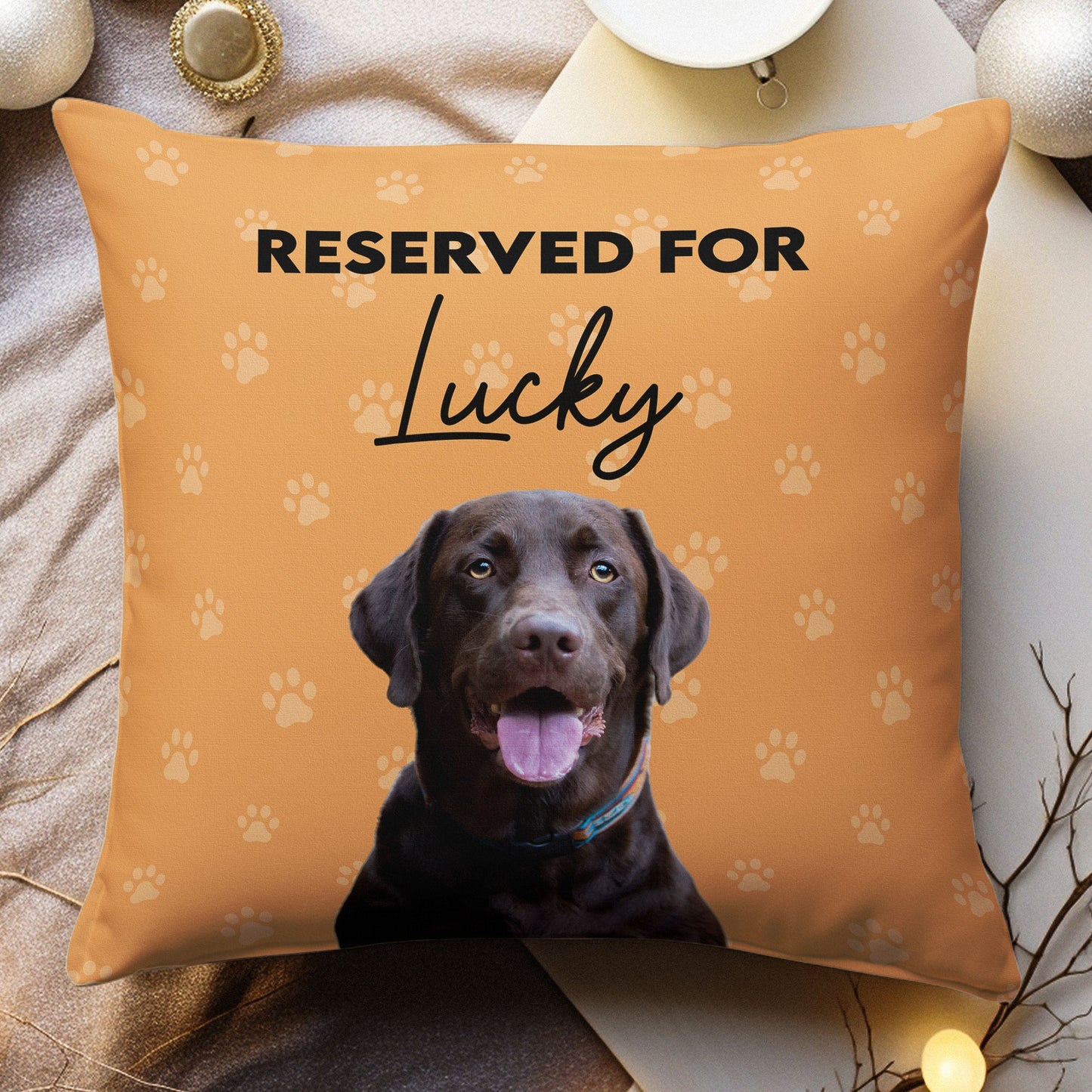 Reserved For - Personalized Photo Pillow