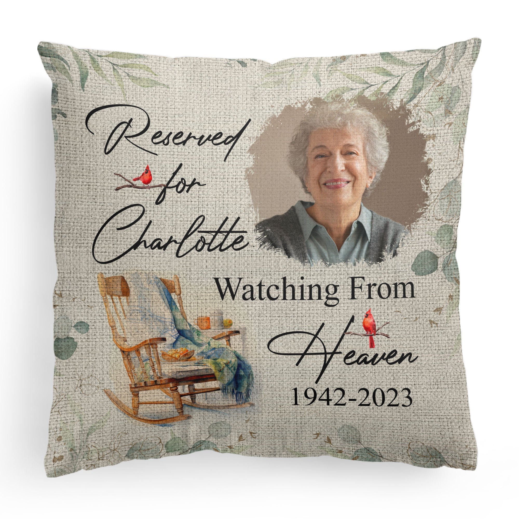 Reserved For You - Personalized Photo Pillow (Insert Included)