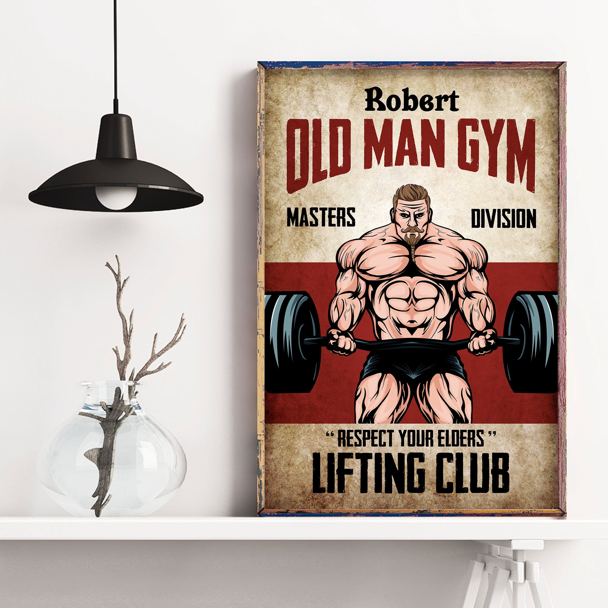 Respect Your Elders Lifting Club - Personalized Poster/Canvas - Birthday Gift For Fitness Lovers