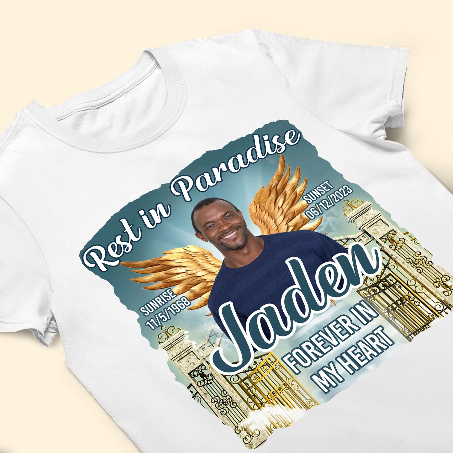 Rest In Paradise - Personalized Photo Shirt