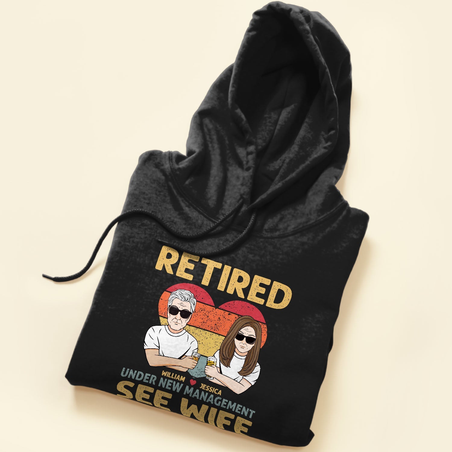 Father's Day Gifts, Retired Under New Management See Wife For Details - Personalized Shirt