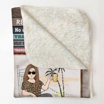 Retirement Rules Enjoy The Next Chapter - Personalized Blanket