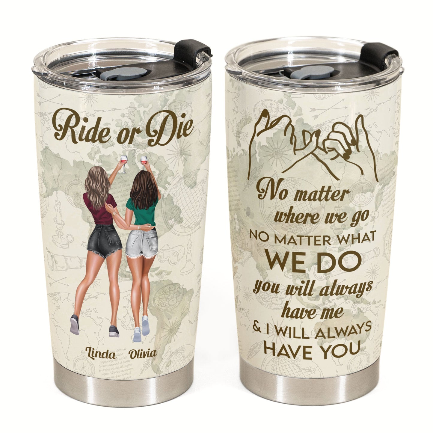 Ride Or Die - Personalized Tumbler Cup