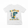 Roaring Into The Kindergarten,1st Grade, 2nd Grade, 3rd Grade - Personalized Shirt - Back To School Gift For Kids, Daughter, Niece, Grandkid
