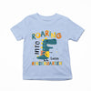 Roaring Into The Kindergarten,1st Grade, 2nd Grade, 3rd Grade - Personalized Shirt - Back To School Gift For Kids, Daughter, Niece, Grandkid