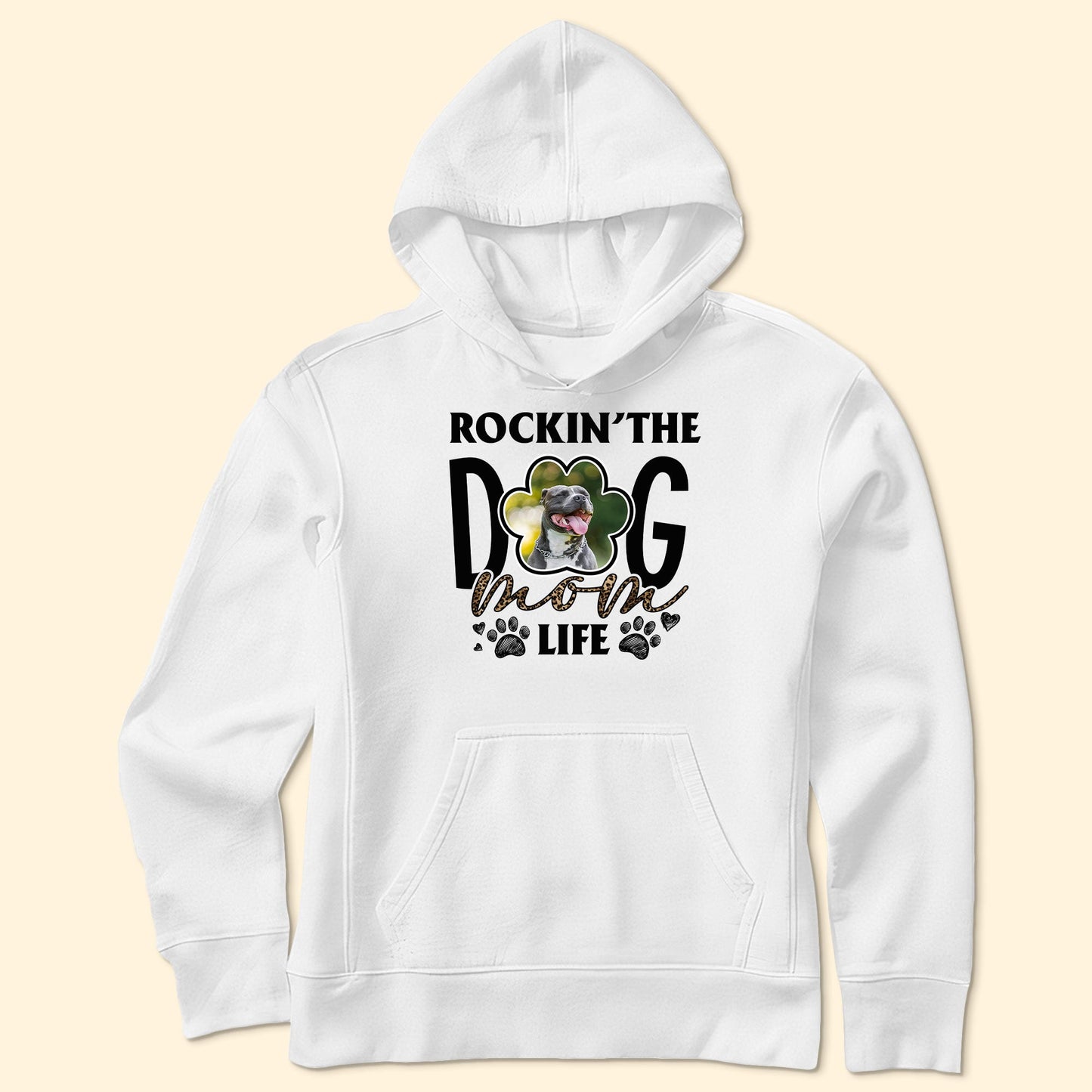 Rockin' Dog Mom - Personalized Photo Shirt