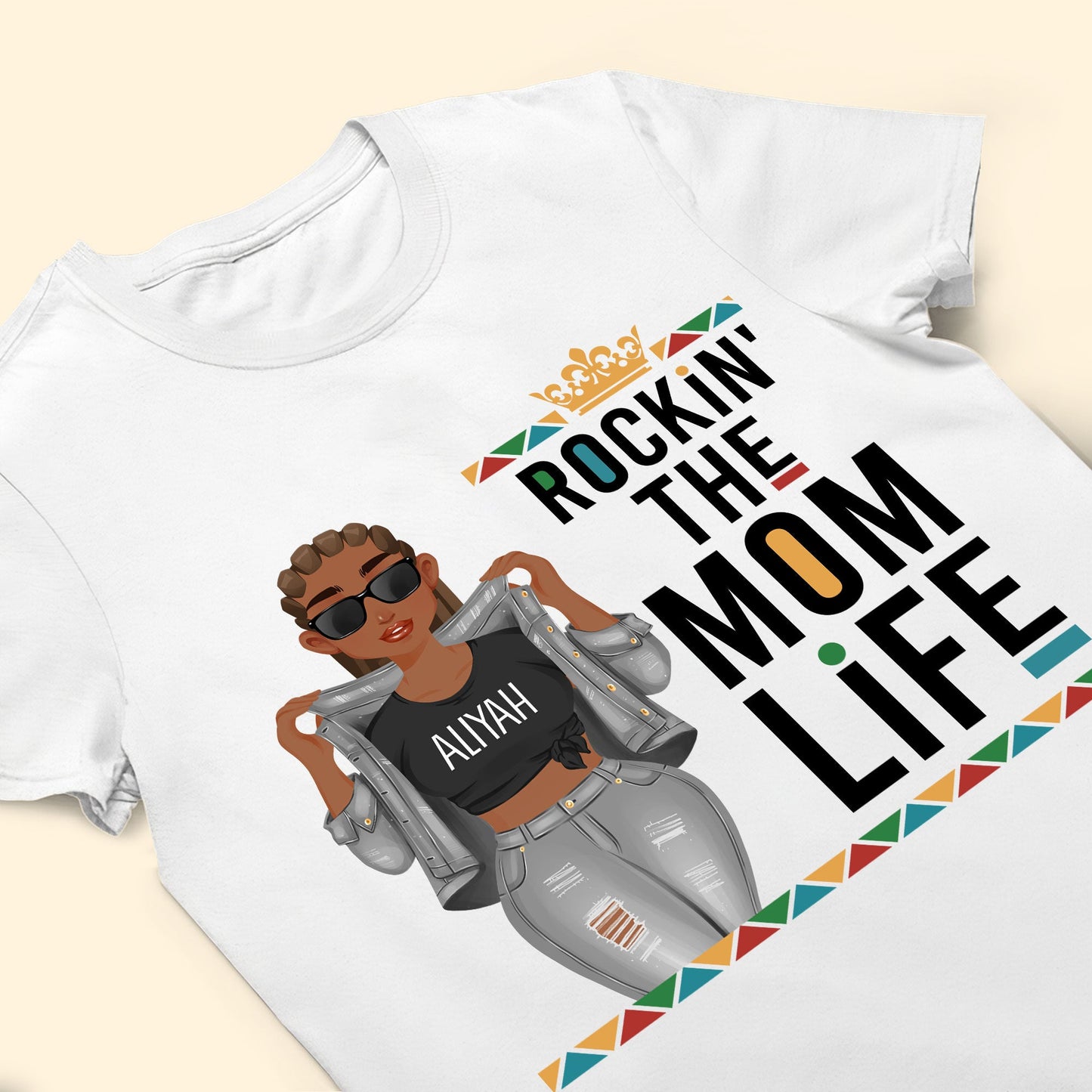 Rockin' The Mom Life - Personalized Shirt