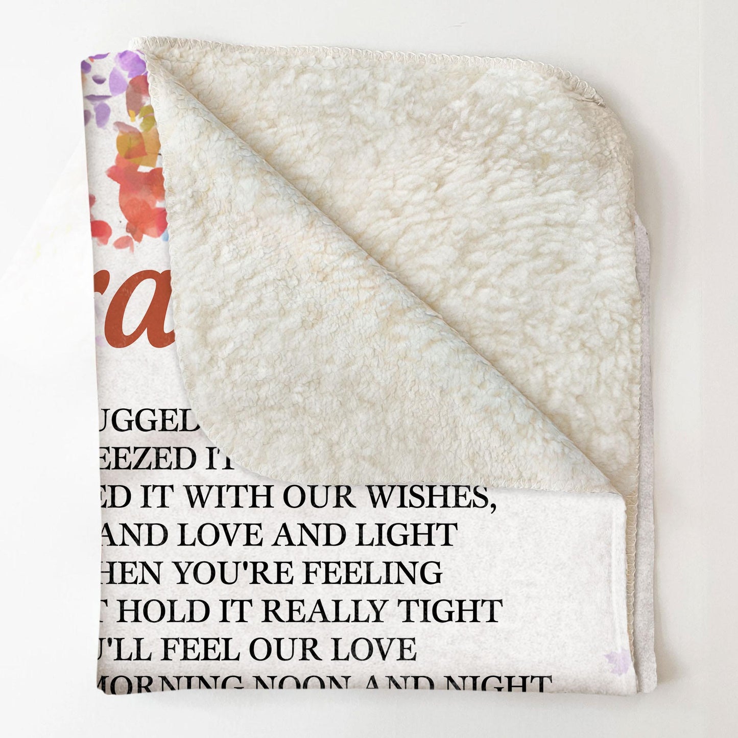 Grandpa, Hug This Blanket To Feel Our Love In It - Personalized Blanket