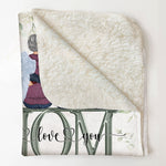 Think Of This As A Hug From Mom To You - Personalized Blanket - Memorial, Mother's Day Gift For Family Members