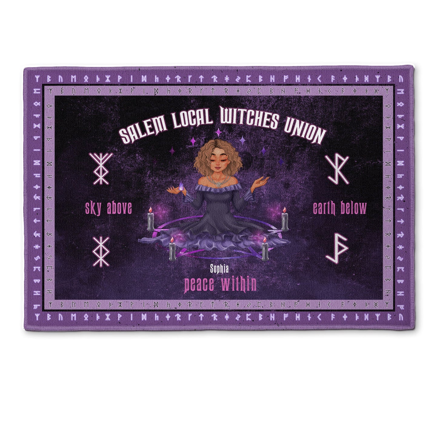 Salem Local Witches Union - Personalized Doormat - Halloween, Birthday Gift For Witches, Witch Craft - Grimoire