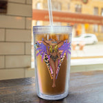 Salty Beach Summer Girl - Personalized Acrylic Tumbler With Straw