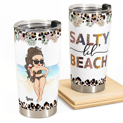Salty Lil' Beach - Personalized Tumbler Cup