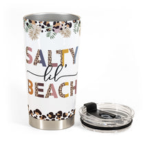 Salty Lil' Beach - Personalized Skinny Tumbler - Summer Gift For Her, Beach Lover, Traveling, Girl, Vacation Gift