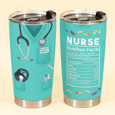 Nurse Nutrition Facts - Tumbler