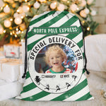 (Photo Inserted) Santa Sack Christmas Gifts For Kid - Personalized Photo Christmas Sack