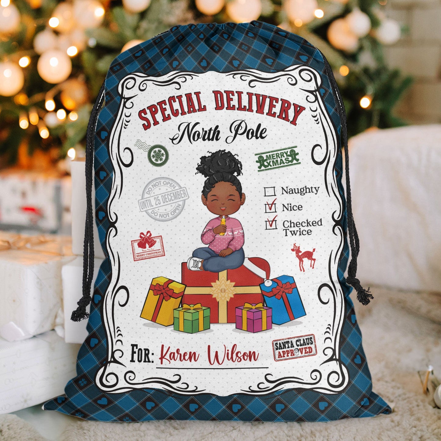 Santa Sacks Special Delivery For Kid - Personalized Christmas Sack