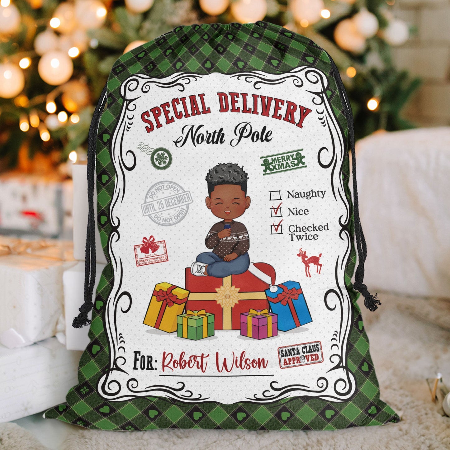 Santa Sacks Special Delivery For Kid - Personalized Christmas Sack