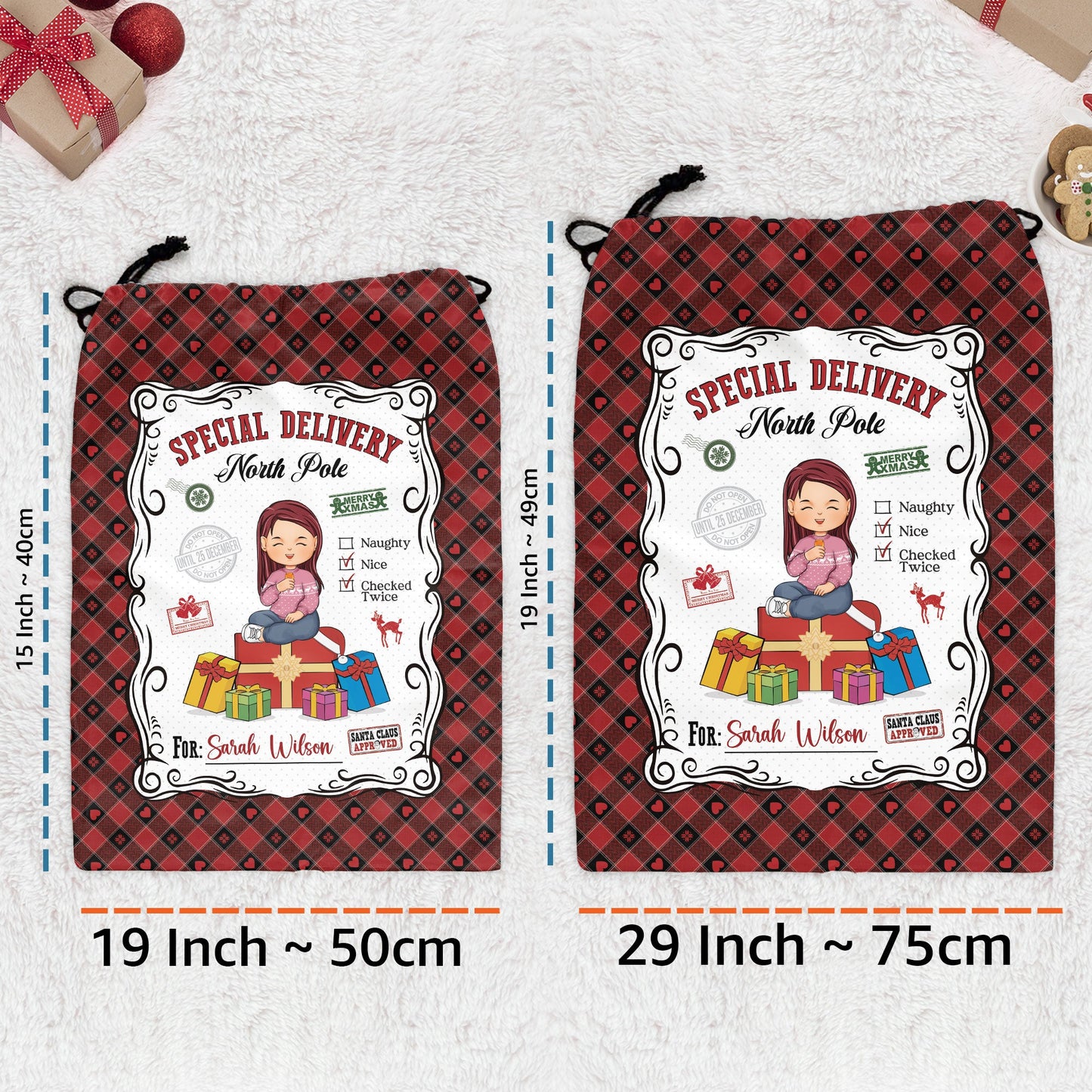 Santa Sacks Special Delivery For Kid - Personalized Christmas Sack