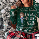 Santa's Favorite Teacher - Personalized Ugly Sweater