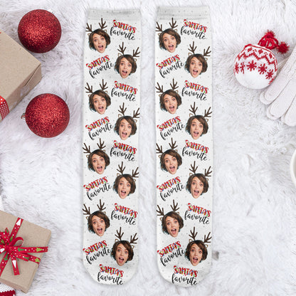 Santa's Favorite - Personalized Crew Socks