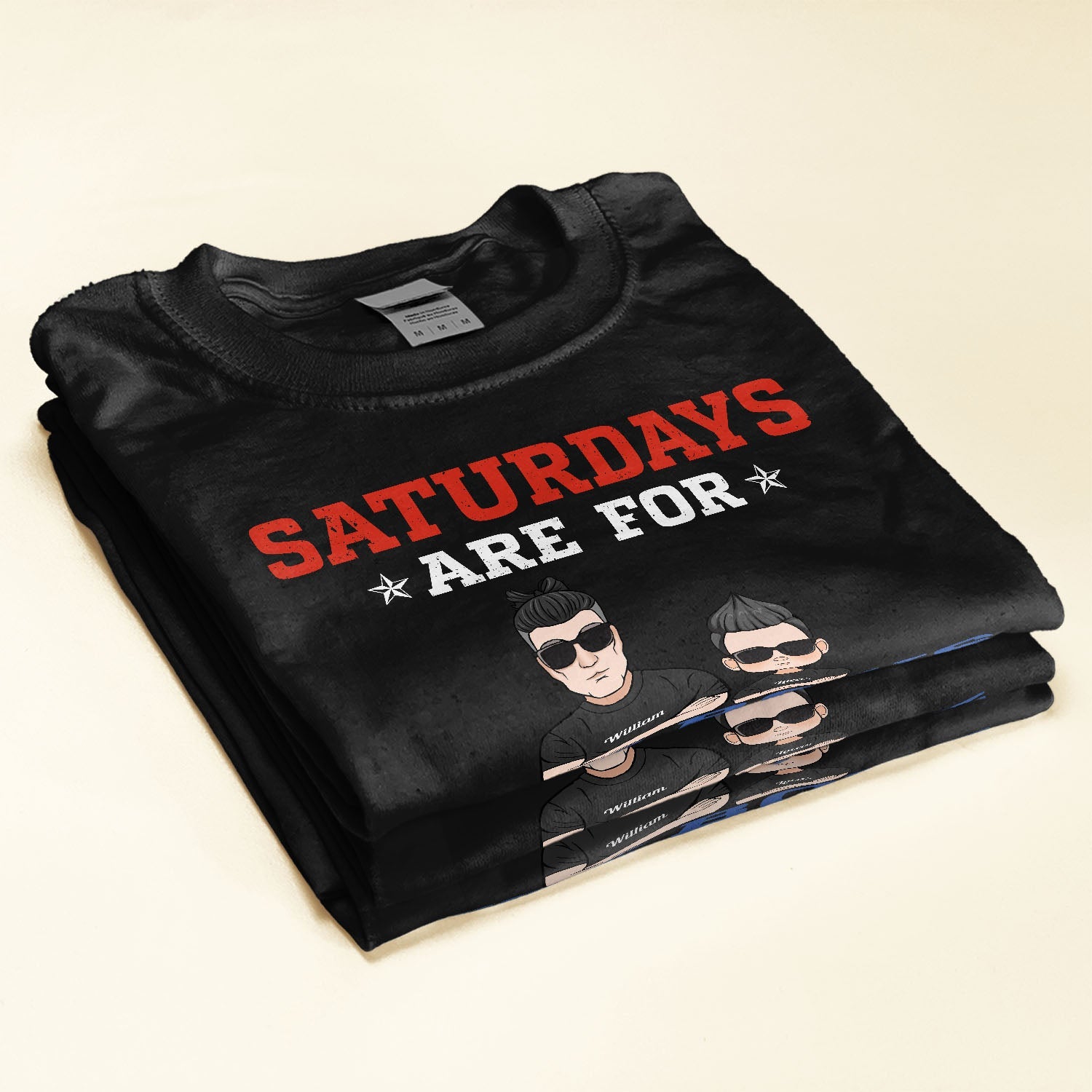 Saturdays Are For The Boys - Personalized Shirt - Father's Day Gift For Father, Dad - Daddy & Me, Dad And Sons, Saturday Shirt