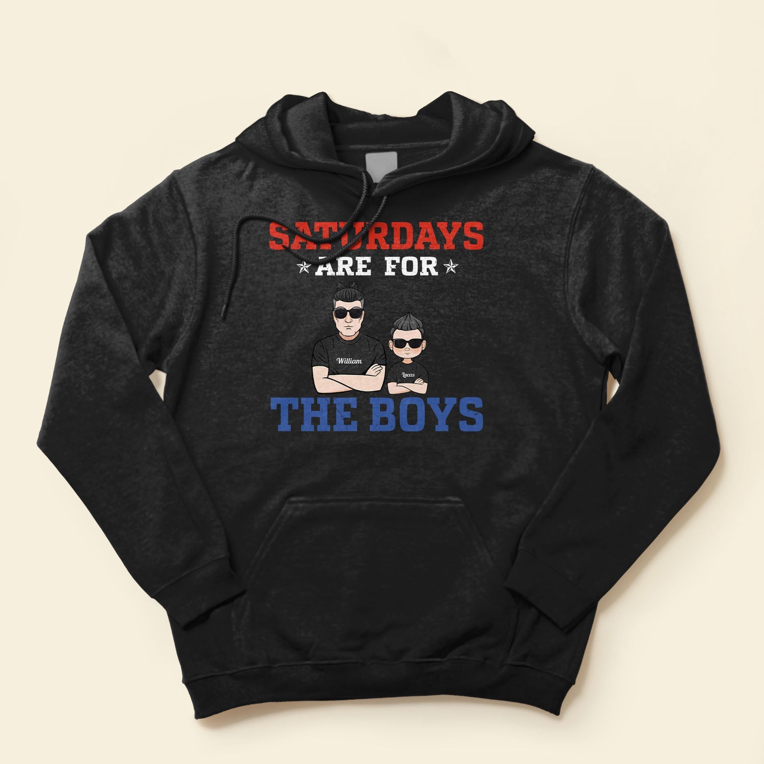 Saturdays Are For The Boys - Personalized Shirt - Father's Day Gift For Father, Dad - Daddy & Me, Dad And Sons, Saturday Shirt