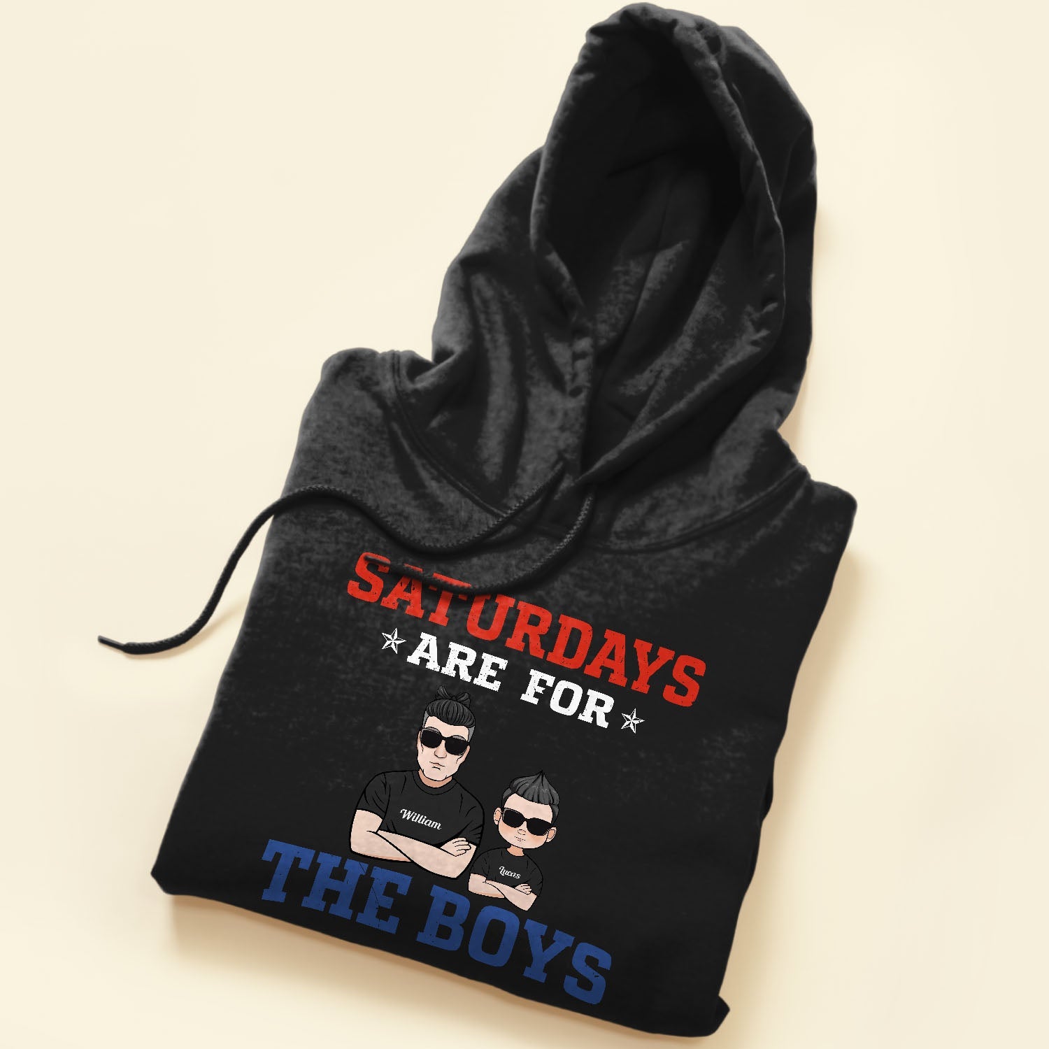 Saturdays Are For The Boys - Personalized Shirt - Father's Day Gift For Father, Dad - Daddy & Me, Dad And Sons, Saturday Shirt