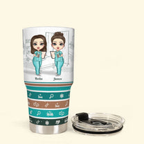 Saving Lives And Crazy Shifts Made Us Friends - Personalized 30oz Tumbler - Gift For Doctor, Nurse, Colleagues, Appreciation Gift
